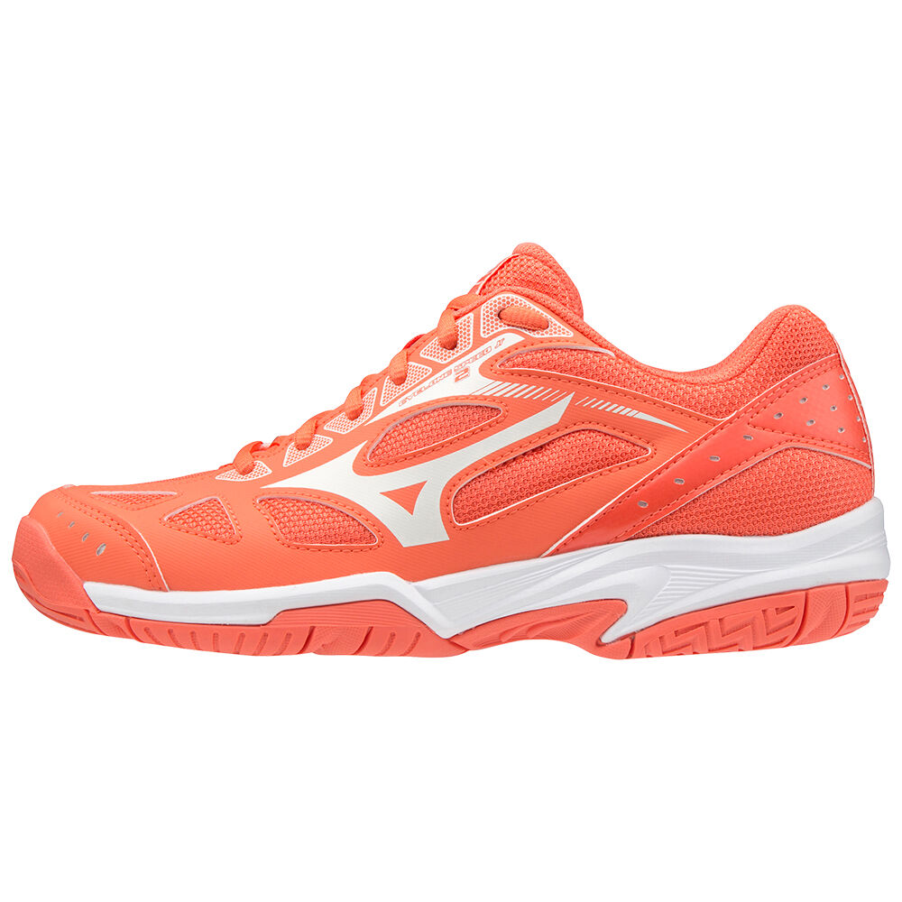 Scarpe Volley Mizuno Cyclone Speed 2 Uomo - Corallo/Bianche - 71853-JTWY